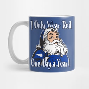 Big Blue Santa Mug